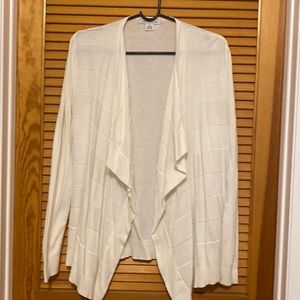 Liz Claiborne cascade front sweater